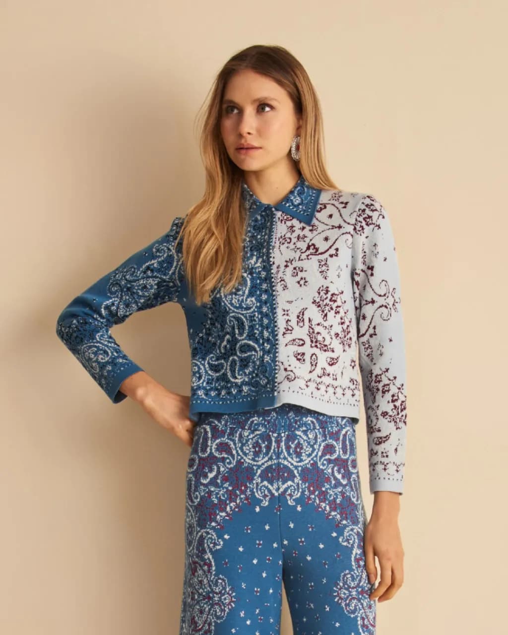 Paisley Knit Jacket