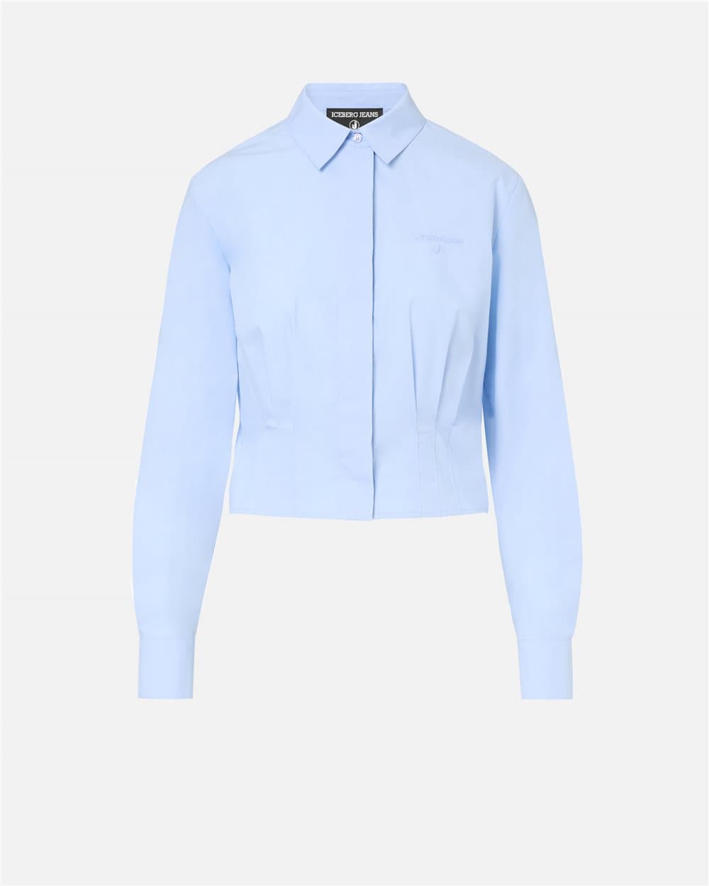 Camisa em popeline de algodao - Blue