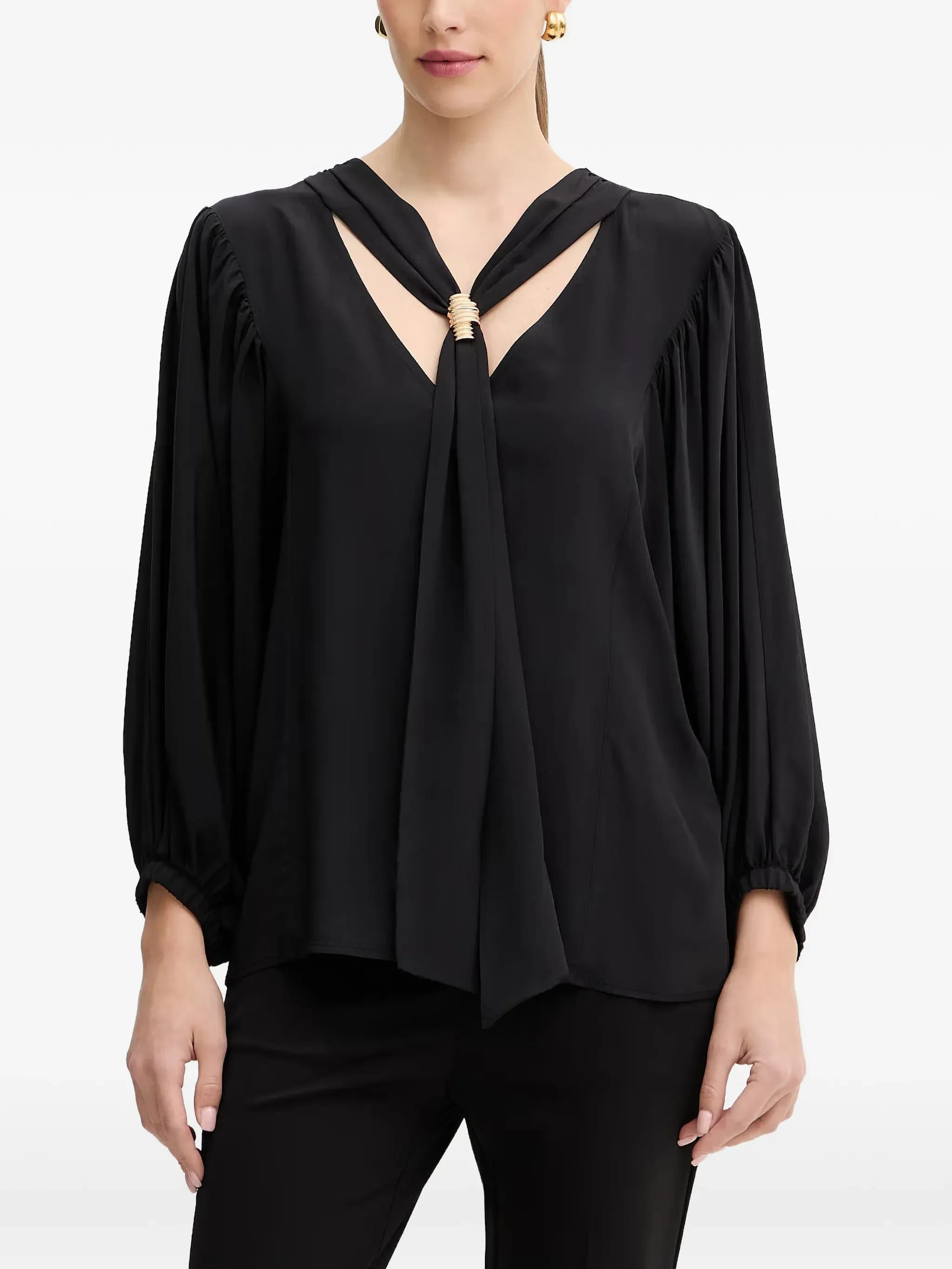 Gathered-sleeve blouse 2