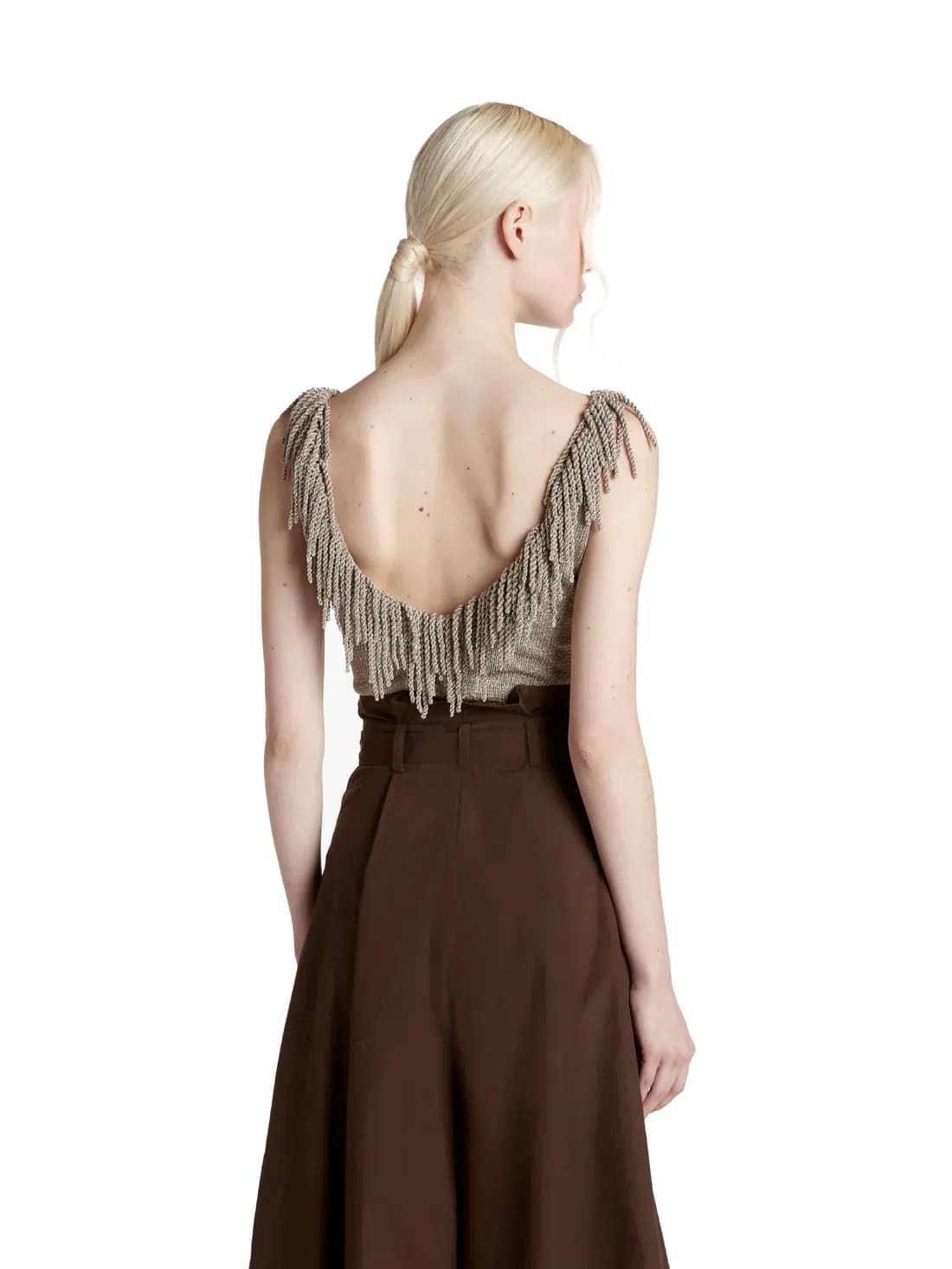 Body in maglia con scollo profondo 3