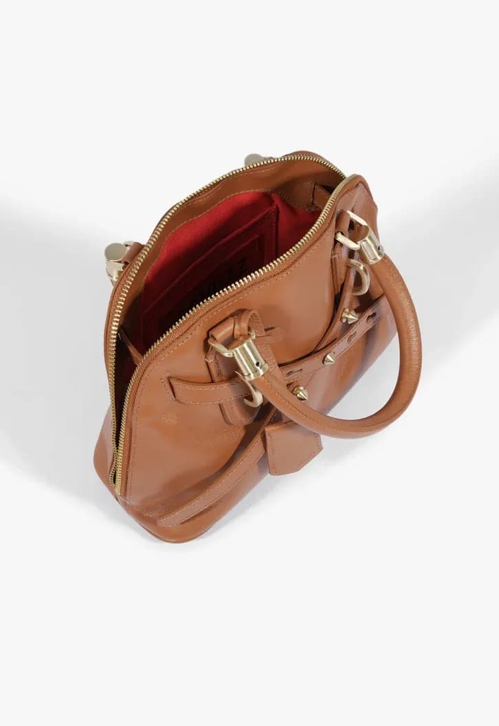 Lorena Soft Small Brown Leather Bag 3