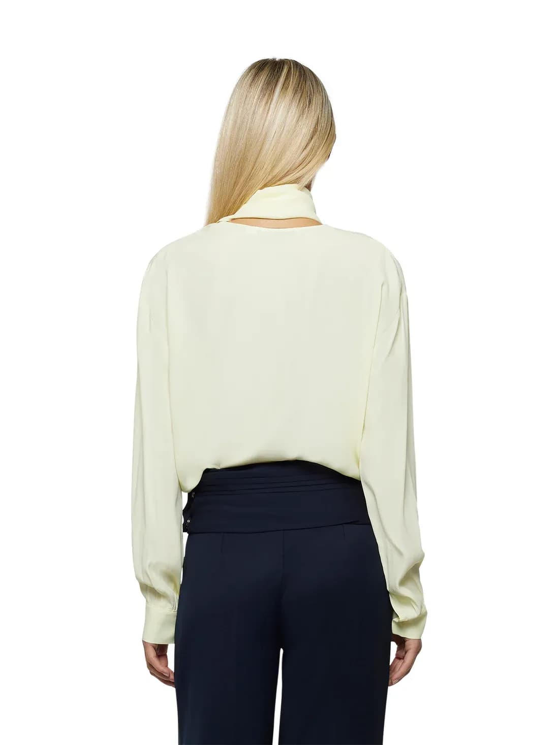 Silk acetate scarf shirt 3