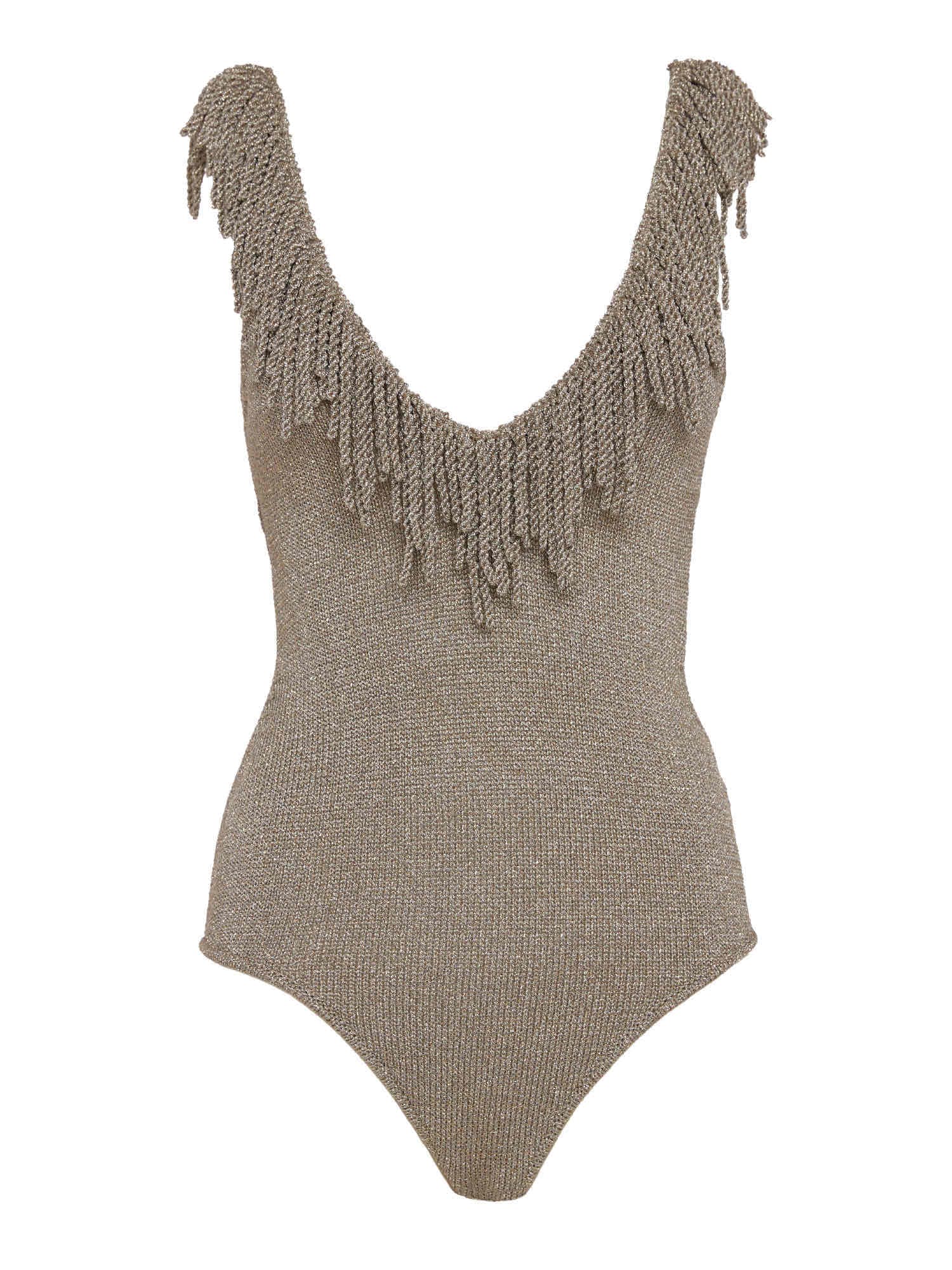 Body in maglia con scollo profondo 4